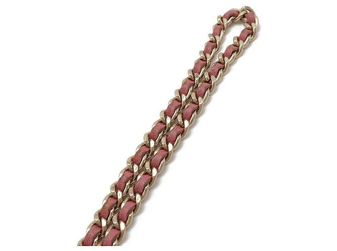 Chanel Mademoiselle Matelasse Chain Wallet Shoulder Bag A80972 Pink - view 4