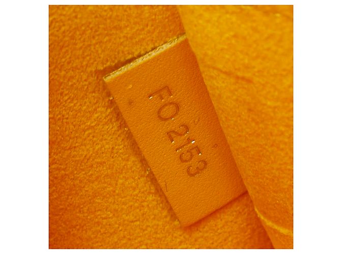 Louis Vuitton Neverfull MM Tote Bag Yellow Leather - view 10