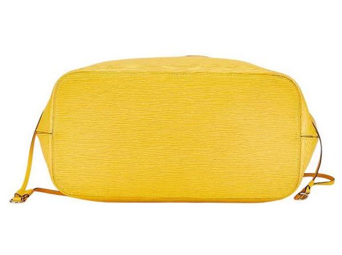 Louis Vuitton Neverfull MM Tote Bag Yellow Leather - view 4