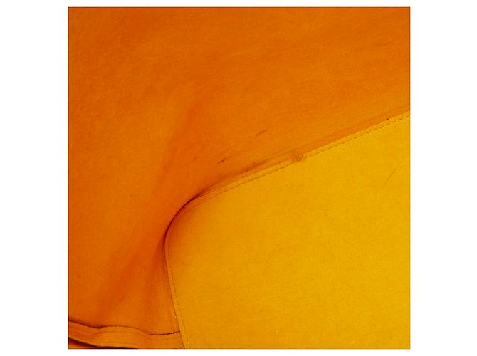 Louis Vuitton Neverfull MM Tote Bag Yellow Leather - view 7