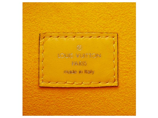 Louis Vuitton Neverfull MM Tote Bag Yellow Leather - view 9