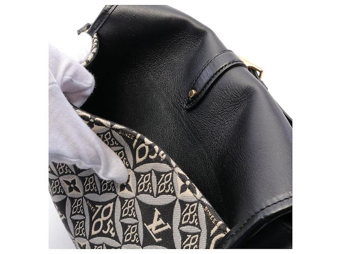 Sac Jacquard Monogram Neo Saumur MM Louis Vuitton Noir - vue 8