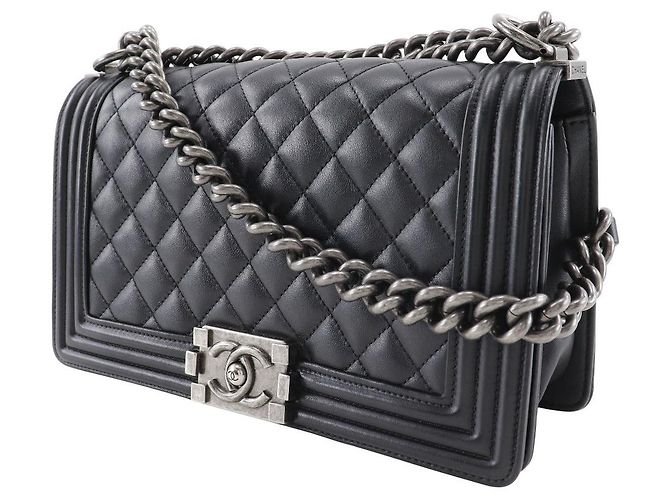 Chanel Boy Chain Shoulder Bag A67086 Black - view 2