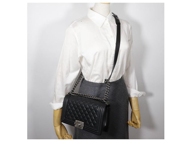 Chanel Boy Chain Shoulder Bag A67086 Black - view 8