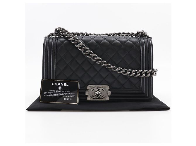 Chanel Boy Chain Shoulder Bag A67086 Black - view 9