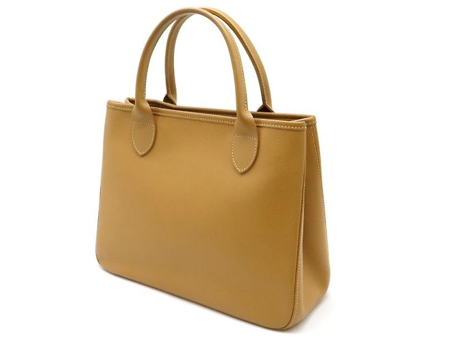 Longchamp Leather Tote Bag Light Camel - view 2