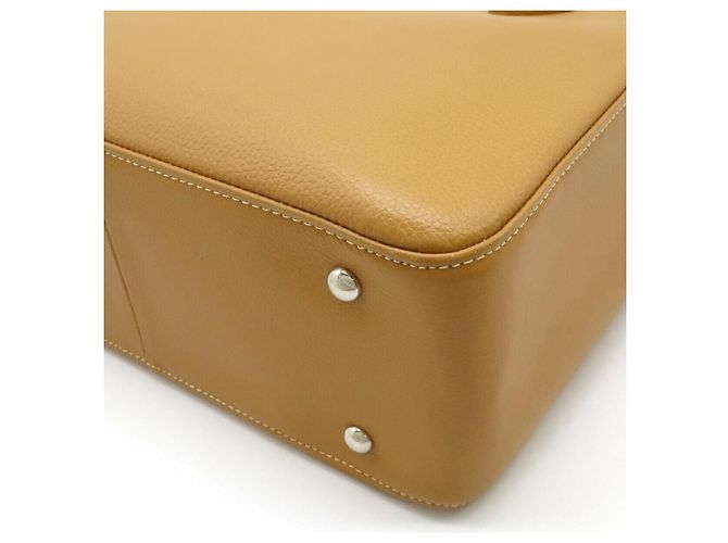 Longchamp Leather Tote Bag Light Camel - view 3