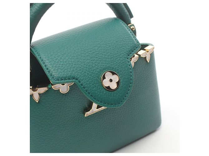 Sac à main Louis Vuitton Capucines Mini M23766 Vert - vue 5