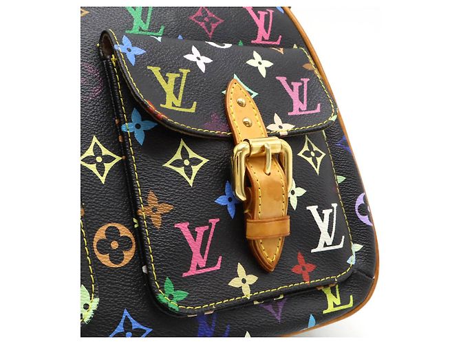 Louis Vuitton Monogram Multicolore Shoulder Bag Black - view 8