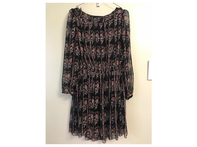 Isabel Marant Etoile Seidenkleid mit Schulteröffnungen Mehrfarben - Ansicht 3