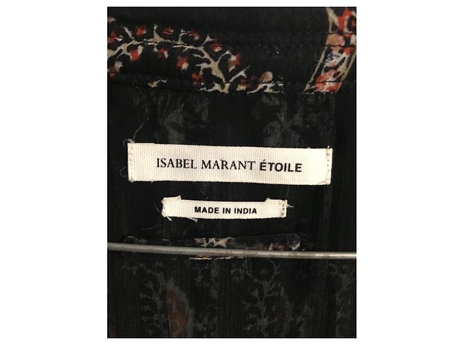Isabel Marant Etoile Seidenkleid mit Schulteröffnungen Mehrfarben - Ansicht 5