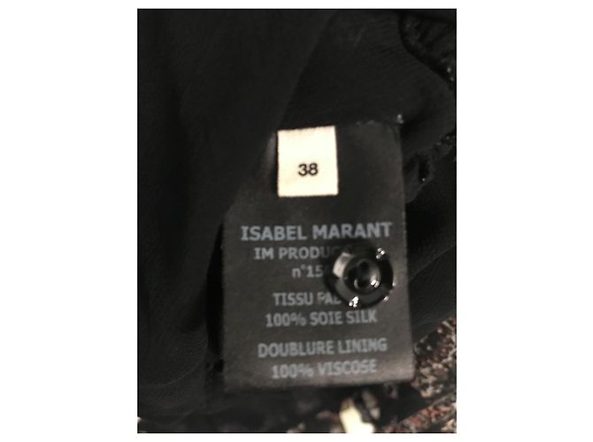 Isabel Marant Etoile Seidenkleid mit Schulteröffnungen Mehrfarben - Ansicht 6