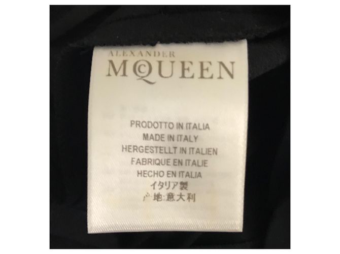Alexander Mcqueen Pantalones rectos negros de acetato - vista 5