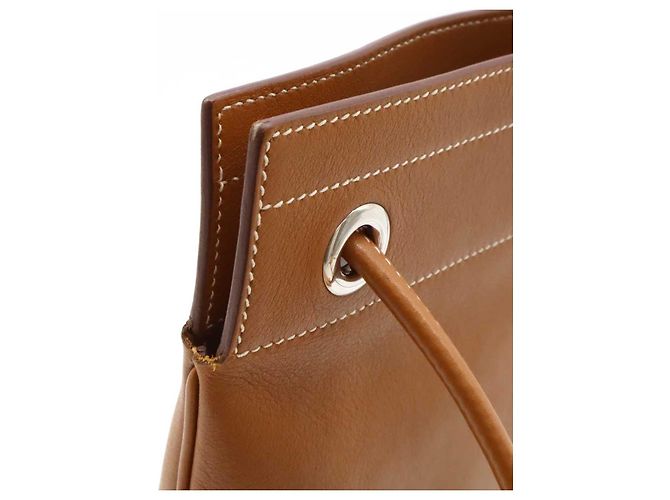 Hermès Hermes Aline Mini Leather Shoulder Bag Brown Golden - view 4