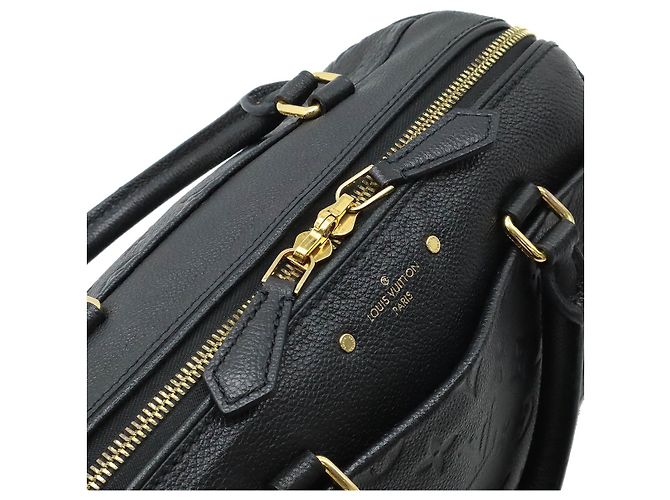 Sac à main Louis Vuitton Monogram Empreinte Speedy Bandoulière 25 M42401 Noir - vue 6