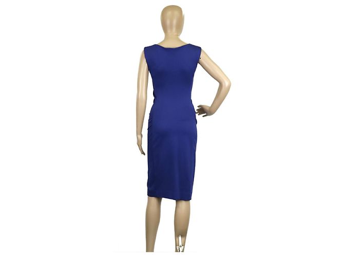 Autre Marque DF STUDIO Diane von Furstenberg Rayon Kleid Blau - Ansicht 2