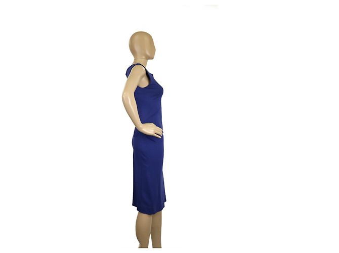 Autre Marque DF STUDIO Diane von Furstenberg Rayon Kleid Blau - Ansicht 3