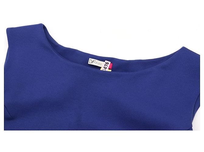 Autre Marque DF STUDIO Diane von Furstenberg Rayon Kleid Blau - Ansicht 7