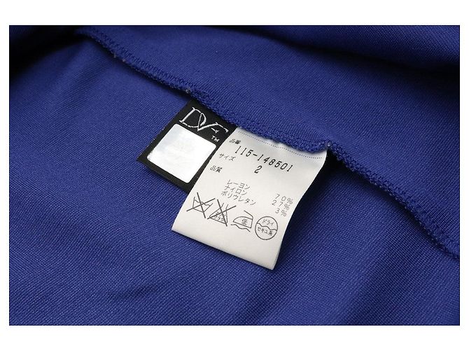 Autre Marque DF STUDIO Diane von Furstenberg Rayon Kleid Blau - Ansicht 9