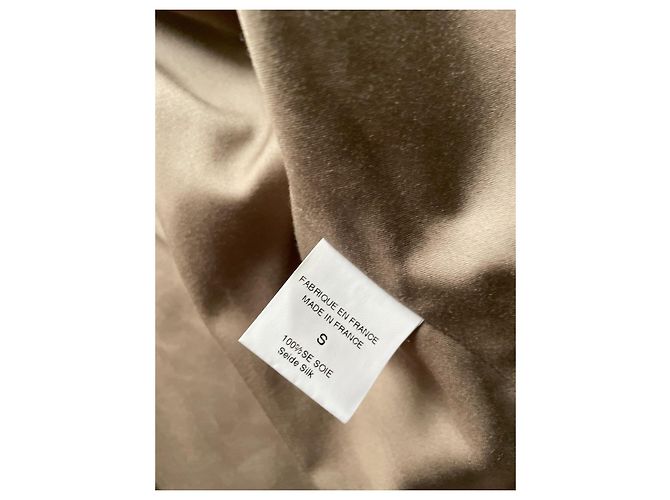 Autre Marque Guy Laroche Seidenjacke Bronze Größe S - Ansicht 7