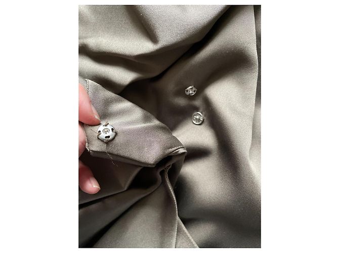 Autre Marque Guy Laroche Seidenjacke Bronze Größe S - Ansicht 9