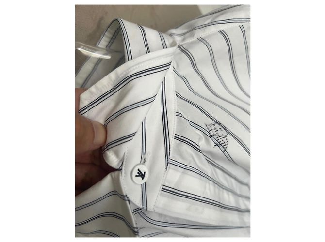 Camicia Louis Louise Bianca in Cotone Bianco - vista 8