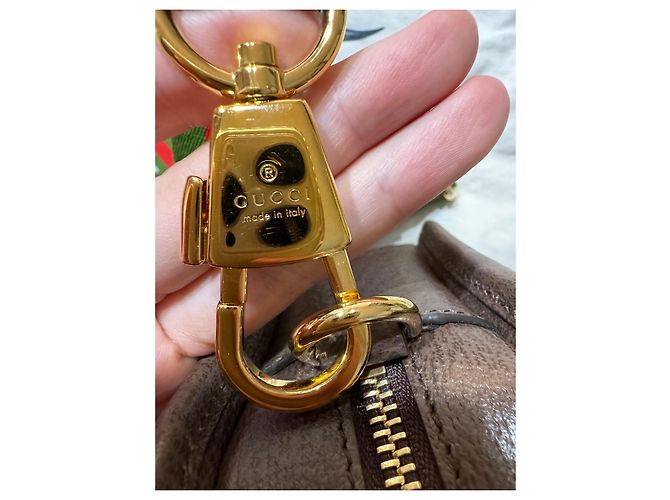 Borsa a spalla mini Jumbo GG Gucci marrone tela - vista 5