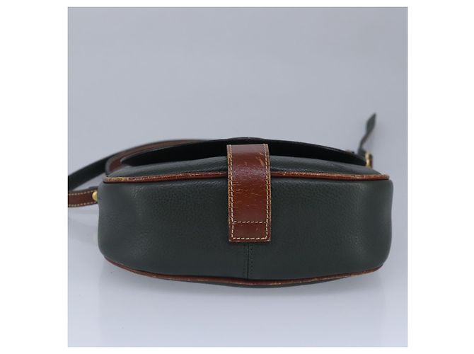 BALLY Borsa a Spalla in Pelle Marrone Verde Auth ti2296 - vista 5