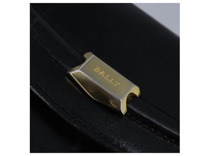 BALLY Borsa a Spalla in Pelle Nera Auth ti2287 Nero - vista 17