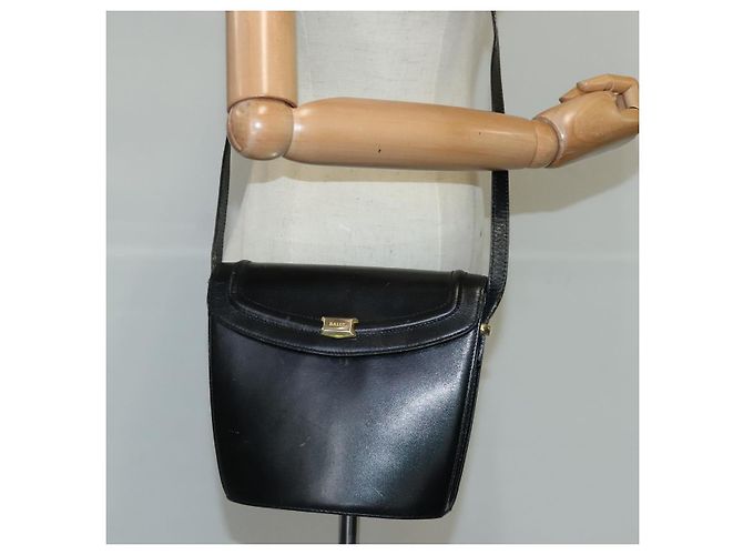 BALLY Borsa a Spalla in Pelle Nera Auth ti2287 Nero - vista 21