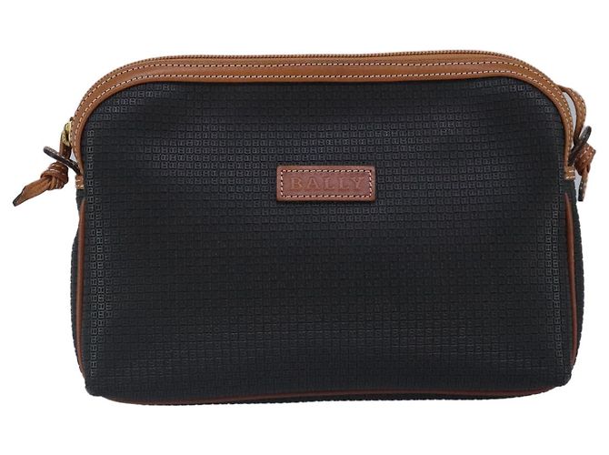 BALLY Borsa a Spalla in Pelle Nera Auth ti2295 Nero - vista 13