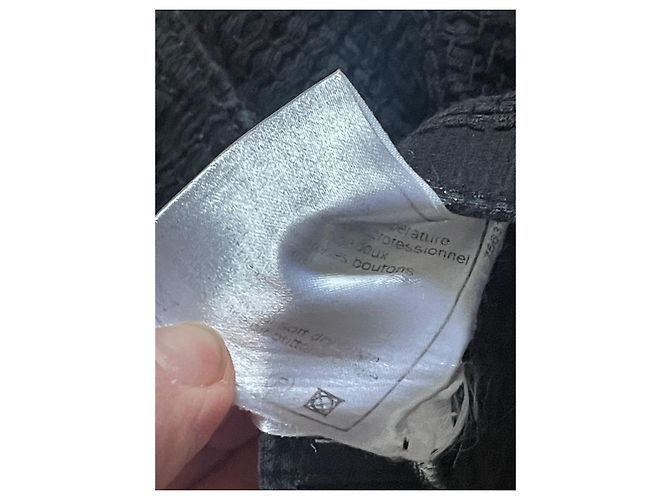 Chanel Jeans Monogramm Doppel CC Logo Schwarz Baumwolle - Ansicht 8