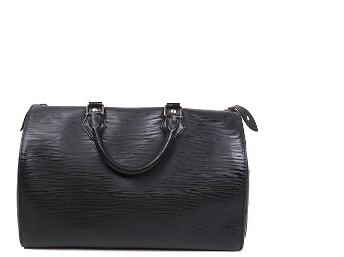 LOUIS VUITTON - Borsa Louis Vuitton Speedy 35 in pelle Epi nera Nero - vista 3