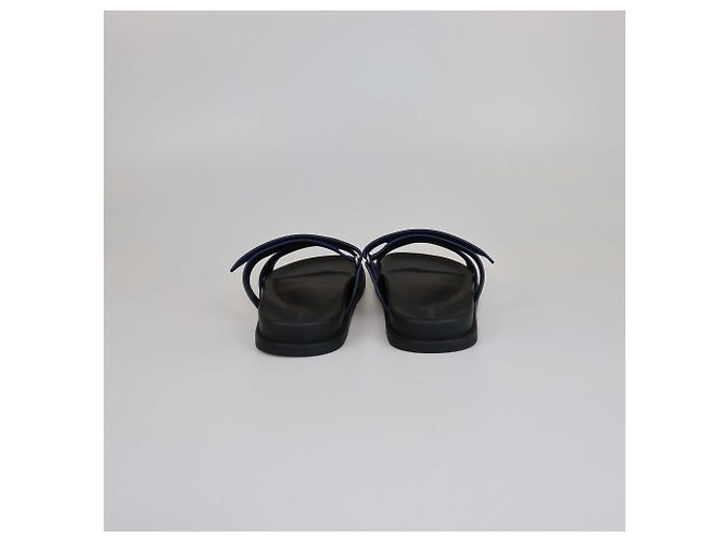 Chypre Hermès Sandali Hermes Blu Scuro/Nero Cipresso - vista 5