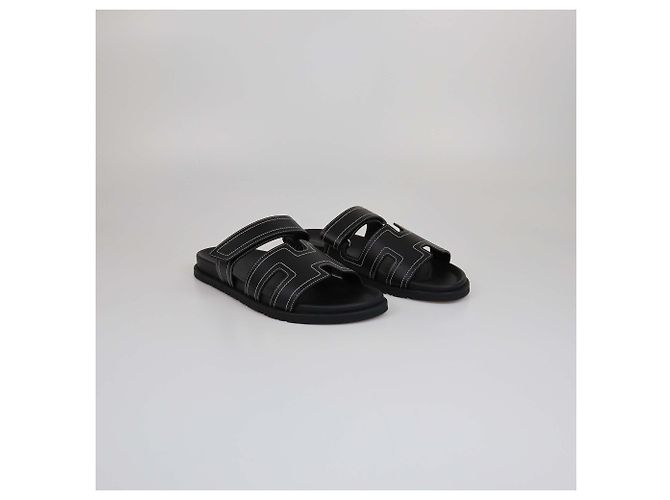 Hermès Sandali Chypre Noir Hermes - vista 2