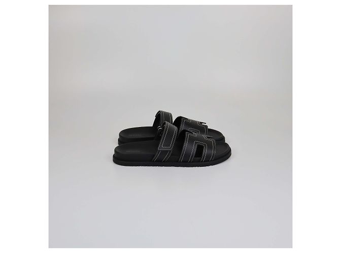 Hermès Sandali Chypre Noir Hermes - vista 3