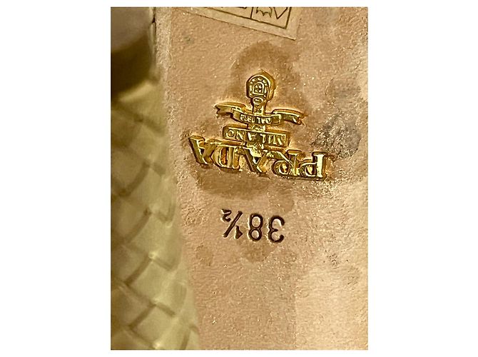 Décolleté intrecciato dorate di Prada D'oro - vista 4