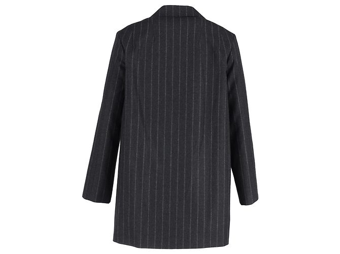 Blazer de un solo botón a rayas de Christian Dior en lana gris - vista 3