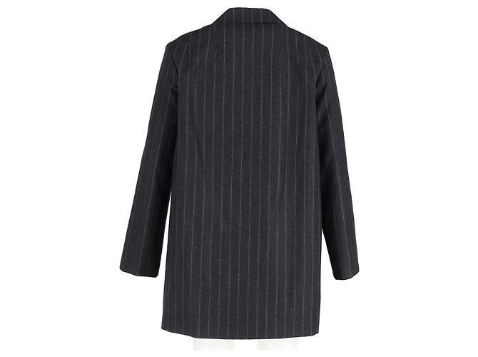 Blazer de un solo botón a rayas de Christian Dior en lana gris - vista 6