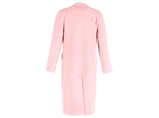 Abrigo cruzado Max Mara en lana rosa - vista 3