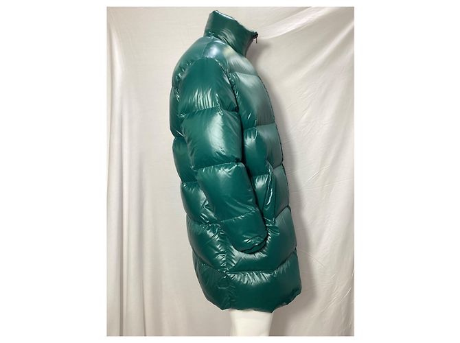 Bottega Veneta Puffer-Mantel aus grünem Polyamid - Ansicht 10