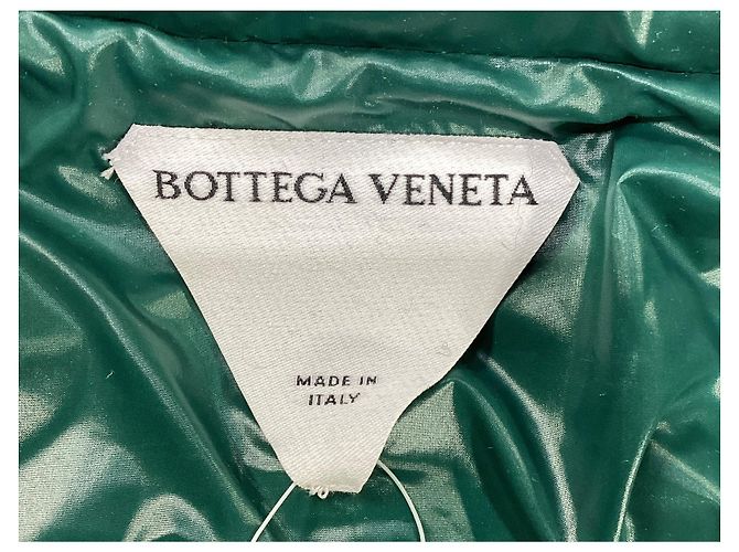 Bottega Veneta Puffer-Mantel aus grünem Polyamid - Ansicht 11