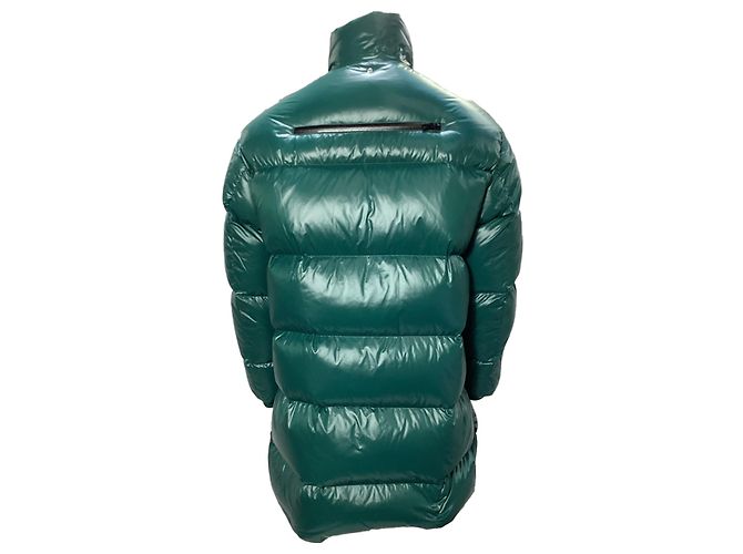 Bottega Veneta Puffer-Mantel aus grünem Polyamid - Ansicht 2