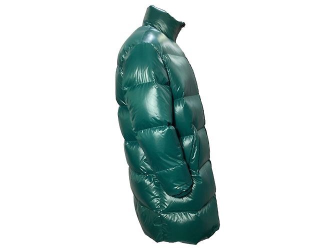 Bottega Veneta Puffer-Mantel aus grünem Polyamid - Ansicht 4