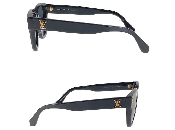 Occhiali da sole Louis Vuitton Confidence Square Nero Oro - vista 5