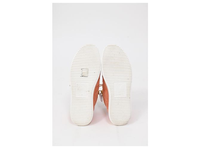 Sneakers alte con lacci Giuseppe Zanotti in suede corallo Arancione - vista 20