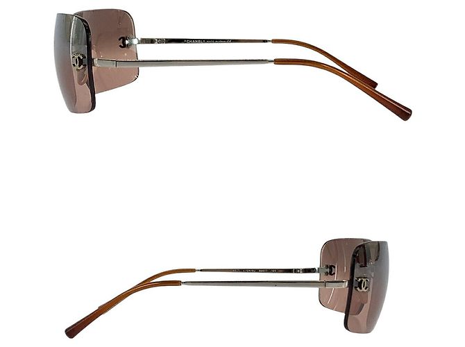 Chanel Coco Mark Plastic Sunglasses 4017 Brown - view 5