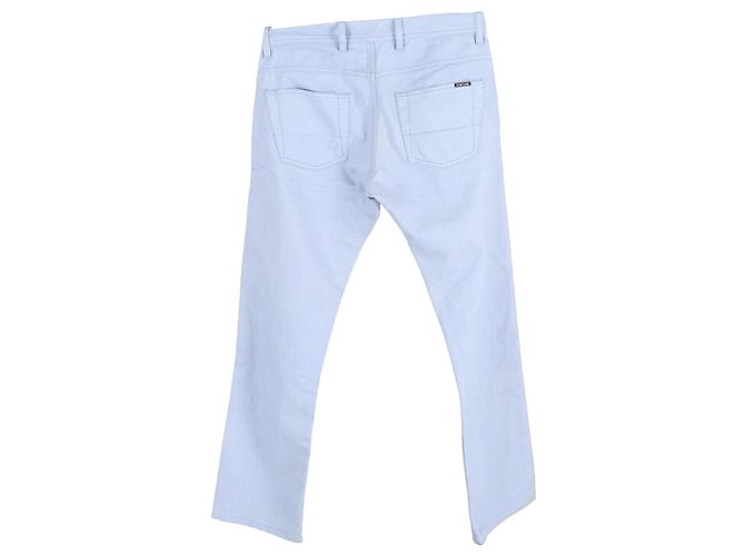 Jeans dritti a vita media in denim blu di Tom Ford Blu chiaro - vista 2