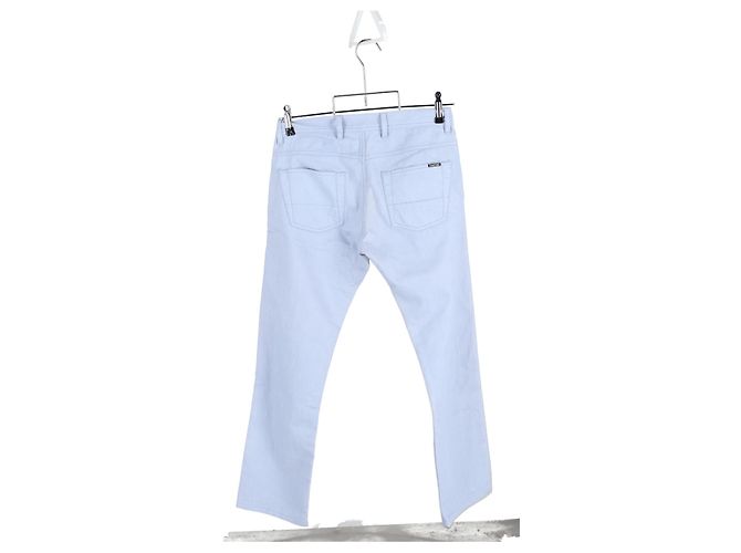 Jeans dritti a vita media in denim blu di Tom Ford Blu chiaro - vista 5