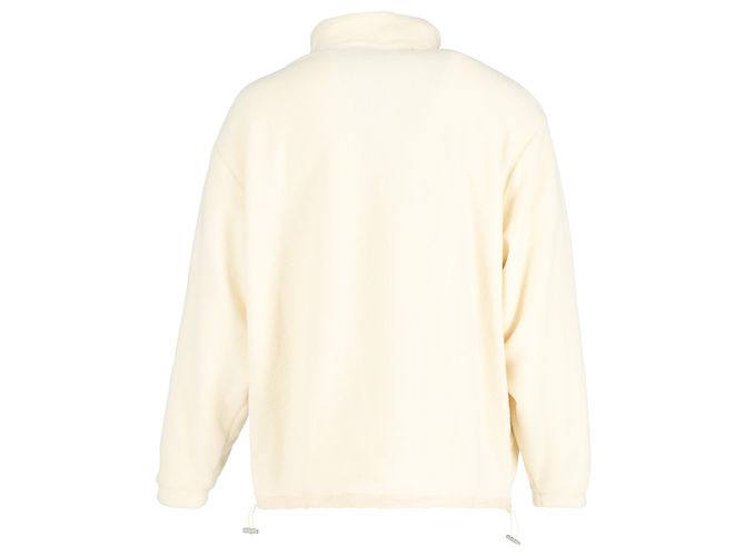 Fear of God Essentials Fleece-Jacke mit halbem Reißverschluss aus cremefarbenem Polyester - Ansicht 3